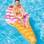 Materassino Isola Gonfiabile Cono Gelato In Pvc Mare Piscina 224X107Cm