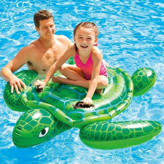 Tartaruga Cavalcabile Gioco Gonfiabile Per Bambini 150X127 Cm Mare Piscina