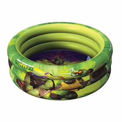 Piscina Gonfiabile Per Bambini Tartarughe Ninjia Turtles 3 Anelli 100 Cm