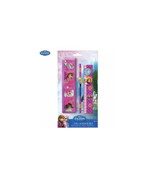 Kit Per La Scuola Disney Frozen Set 5 Pezzi Matita Gomma Per Bambini