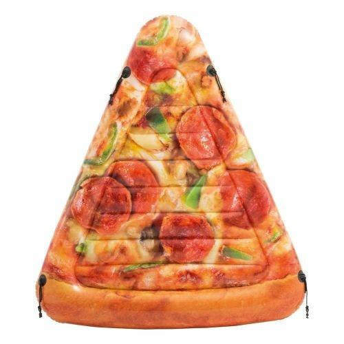 Materassino Gonfiabile Stampa Realistica Pizza Intex Mare Piscina 145x175cm  
