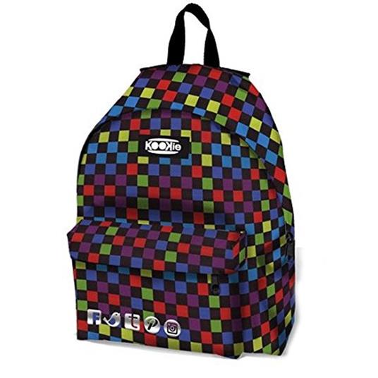 Zaino Kookie Gut Color Fantasia Multicolor Imbottito Scuola Tempo Libero Unisex