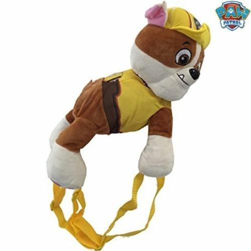 Zaino Peluche Rubble Giallo 13 Cm Zainetto Scuola Tempo Libero Paw Patrol - 2