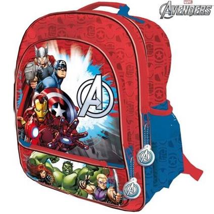 Zaino Scuola Elementare Medie Zainetto Tempo Libero 34X41X19 Cm Marvel Avengers