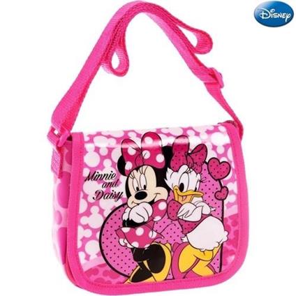 Borsa Tracolla Regolabile Con Patta Scuola Tempo Libero Minnie And Daisy Disney