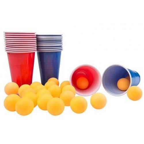 Beer Pong Gioco 24 Tazza 24 Palline Gioco Portatile Bicchieri Birra In Plastica