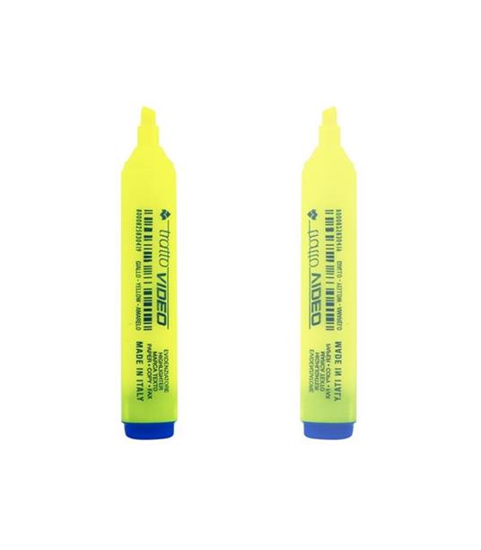 Set 6 Pezzi Evidenziatore Giallo Penna Penne Fluo Evidenziatori Scuola Ufficio