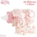 Maxi Biberon Porta Confetti Rosa Idea Nascita 30 Pezzi Baby +1 Maxi Battesimo