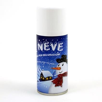 Bomboletta Neve Spray Decorazioni Albero Natale Presepe Finestre Vetrine 130Ml