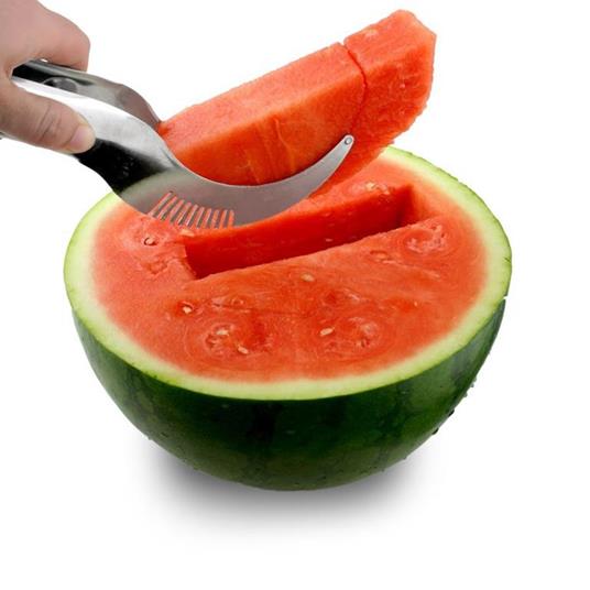 Coltello Anguria Taglia E Servi Melone Cocomero Frutta Affetta Acciaio Inox idea 