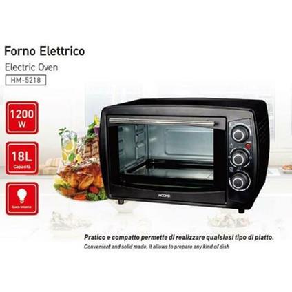 Forno Fornetto Elettrico 1200 Watt 18 Litri Luce Interna Timer E Termostato  - Trade Shop TRAESIO - Casa e Cucina | IBS