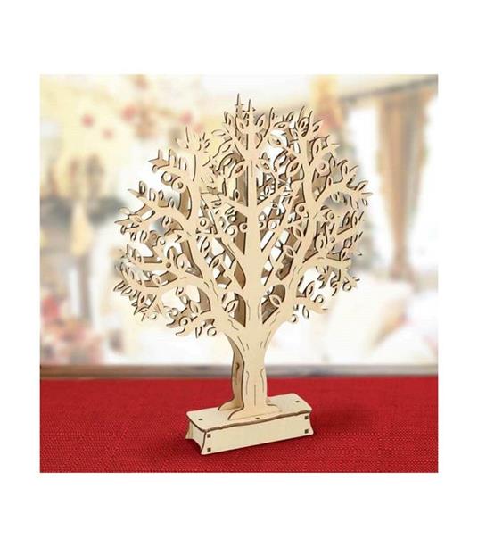 DLM - Albero Della Vita Con Luce LED Lampada Lume Porcellana Matrimonio Nozze Coppia Innamorati 34602