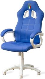 MULTIPIATTAFORMA Figc Italia Chair Sedia gaming Blue e White