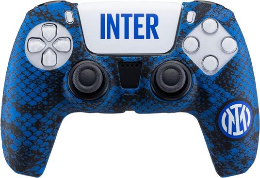 Cover gamepad PLAYSTATION 5 Fc Inter 4.0 + Sticker Nero e Azzurro ACP50021