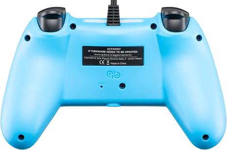 Qubick ACP40167 periferica di gioco Blu Gamepad Analogico/Digitale PlayStation 4 - 5