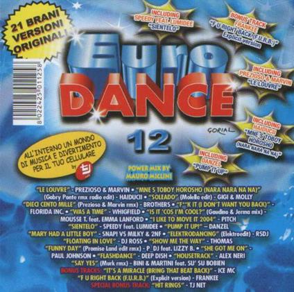 Euro Dance 12 ( + Rivista) - CD Audio