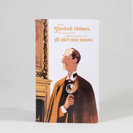 Taccuino a pagine bianche OpenWorld Lettura Singer Sherlock Holmes - 13x21  cm - Open Wor(l)ds - Cartoleria e scuola