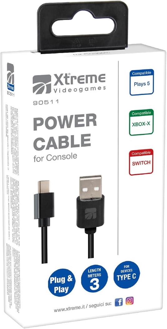 : Cavo alimentazione Lightning 1,5mt Type C to Type C (PS5 Slim) - 6