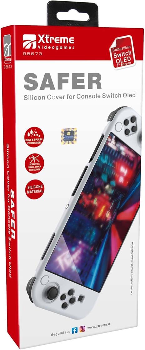 : Cover silicone per Switch Oled (Bianco) - 3