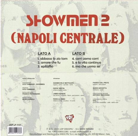 Showmen 2 (Napoli Centrale) (Gatefold 180 gr. Transparent Vinyl) - Vinile LP di Showmen 2 (Napoli Centrale) - 2