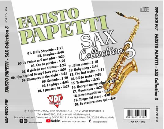 Sax Collection 3 - CD Audio di Fausto Papetti - 2