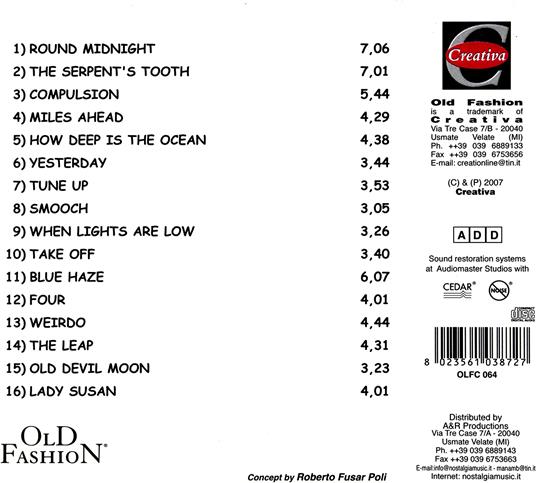 Round Midnight - CD Audio di Miles Davis - 2