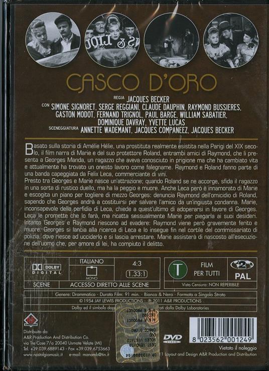 Casco d'oro di Jacques Becker - DVD - 2