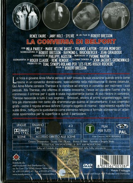 La conversa di Belfort di Robert Bresson - DVD - 2
