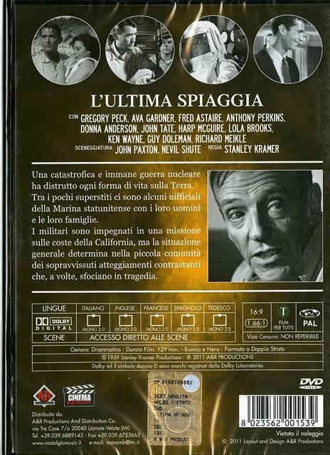 L' ultima spiaggia (DVD) di Stanley Kramer - DVD - 2