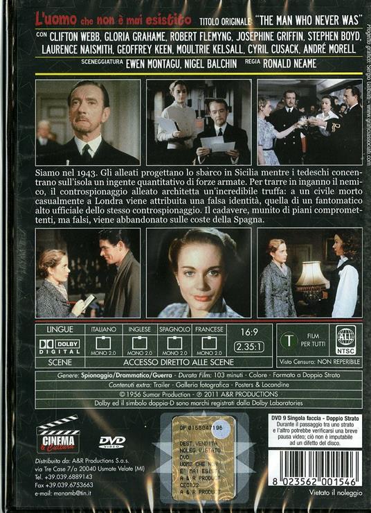 L' uomo che non è mai esistito di Ronald Neame - DVD - 2