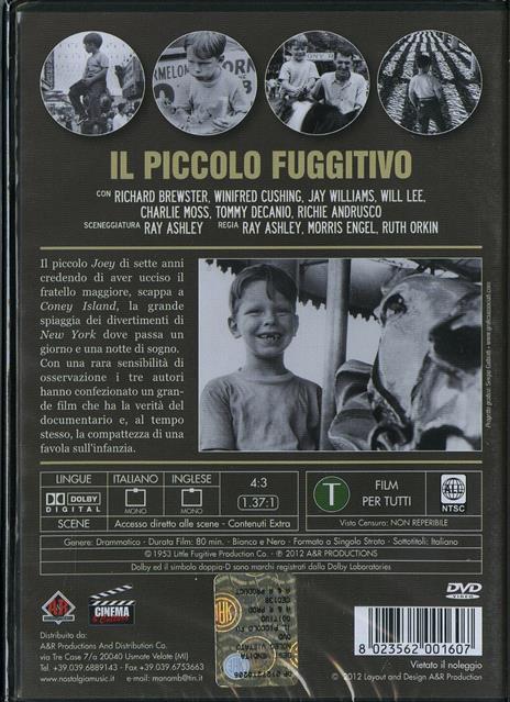 Il piccolo fuggitivo di Ray Ashley,Morris Engel,Ruth Orkin - DVD - 2
