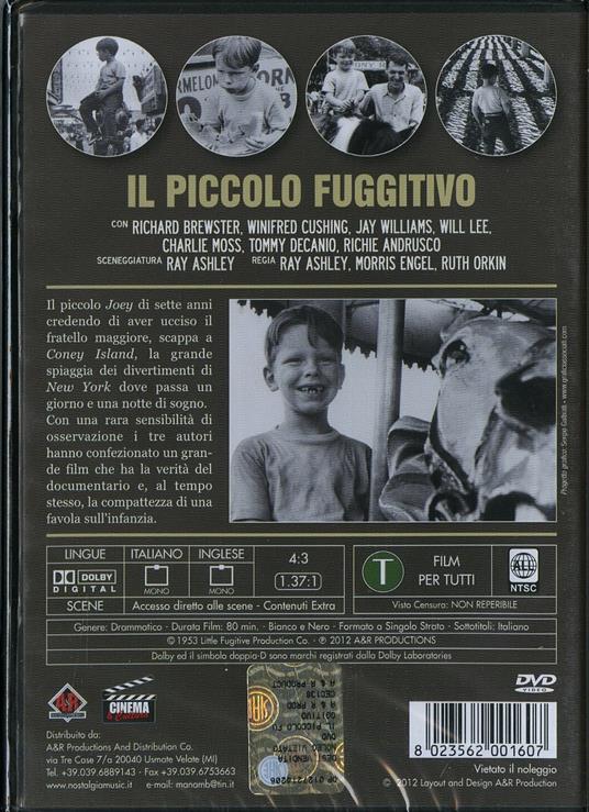 Il piccolo fuggitivo di Ray Ashley,Morris Engel,Ruth Orkin - DVD - 2