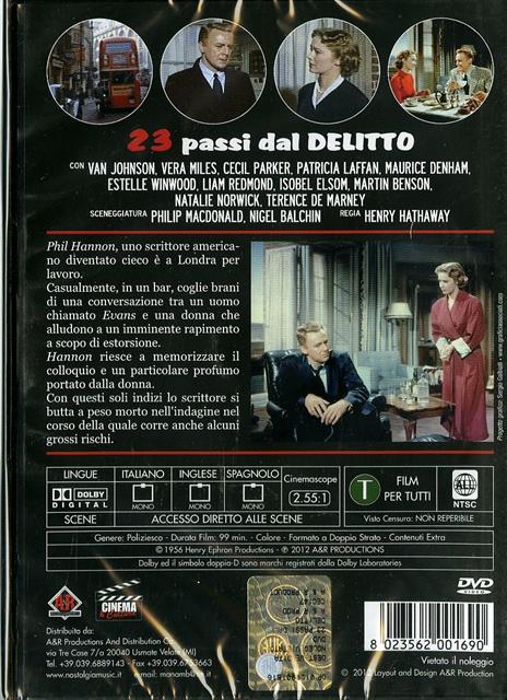 23 passi dal delitto di Henry Hathaway - DVD - 2