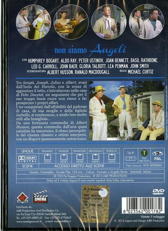Non siamo angeli di Michael Curtiz - DVD - 2