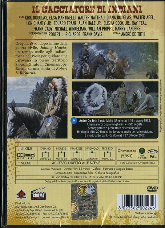 Il cacciatore di indiani di André De Toth - DVD - 2