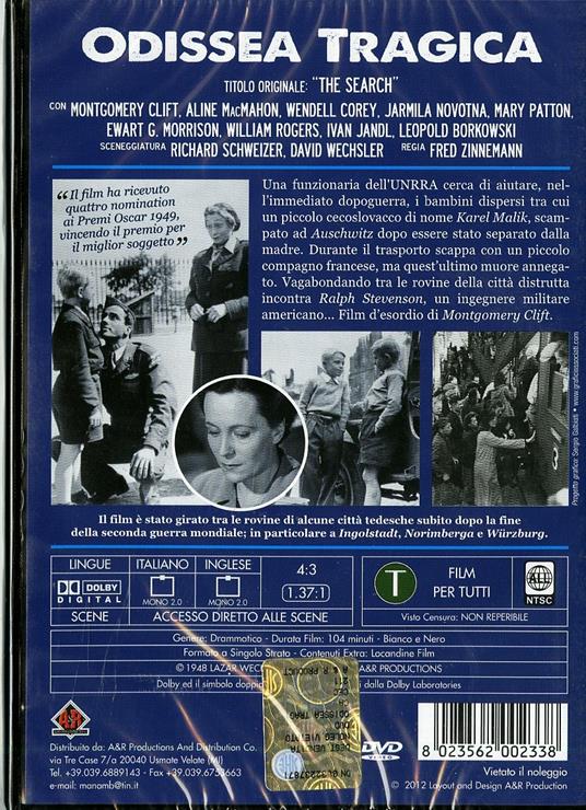 Odissea tragica di Fred Zinnemann - DVD - 2
