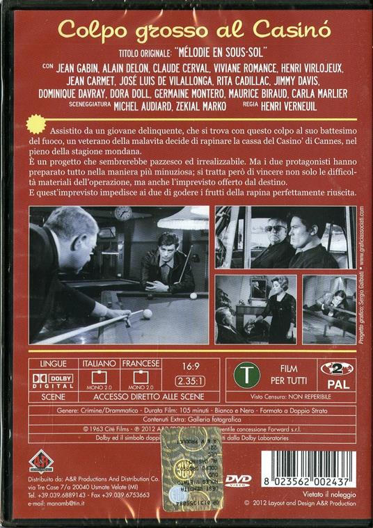 Colpo grosso al casinò DVD Film di Henri Verneuil Giallo IBS