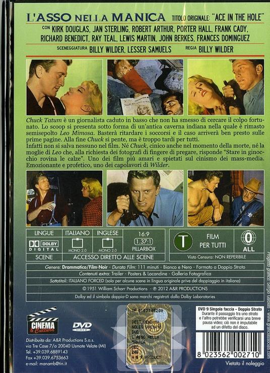 L' asso nella manica di Billy Wilder - DVD - 2