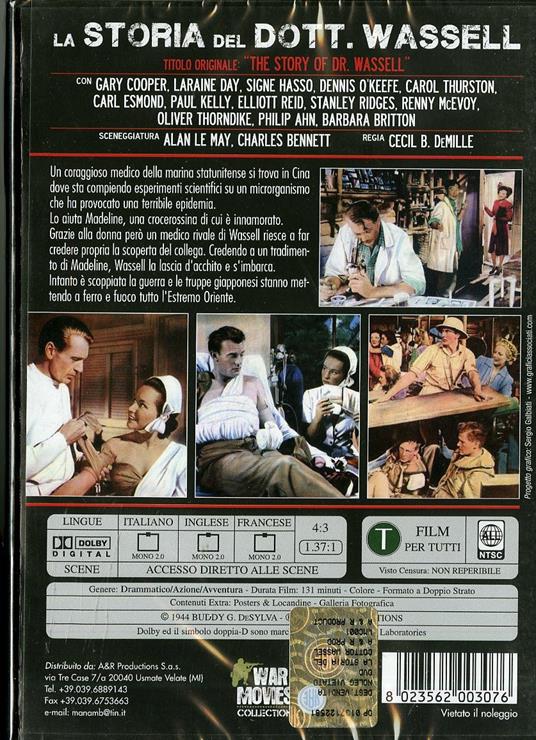 La storia del dottor Wassel di Cecil B. DeMille - DVD - 2