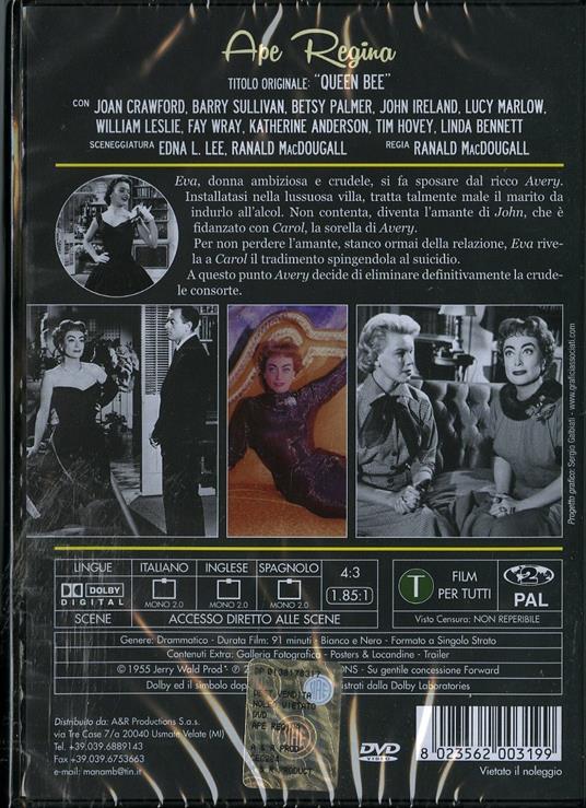 Ape Regina di Ranald MacDougall - DVD - 2