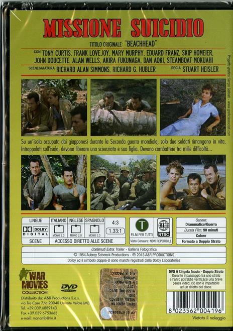 Missione suicidio di Stuart Heisler - DVD - 2