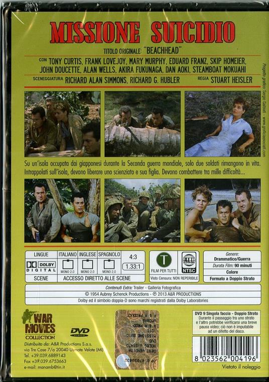 Missione suicidio di Stuart Heisler - DVD - 2