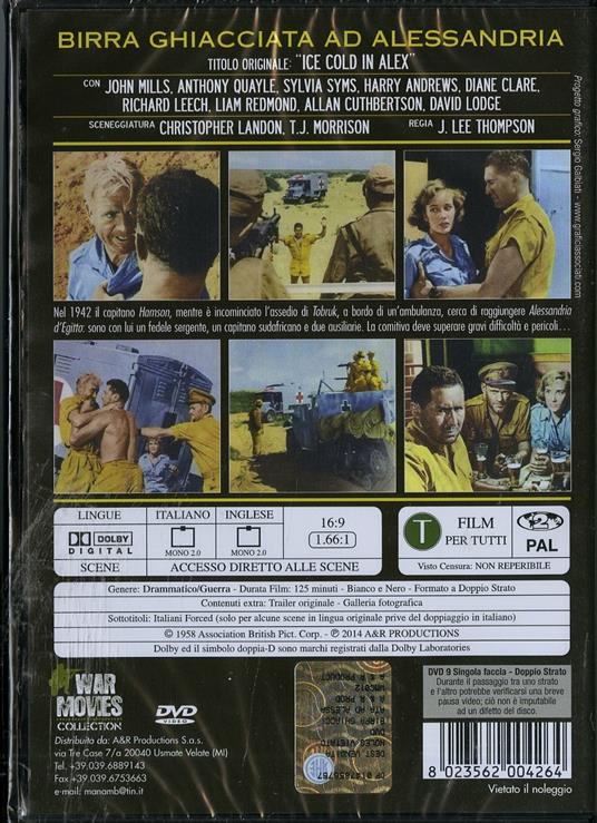 Birra ghiacciata ad Alessandria di Jack Lee Thompson - DVD - 2