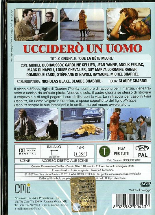 Ucciderò un uomo di Claude Chabrol - DVD - 2