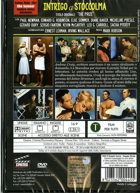 Intrigo a Stoccolma di Mark Robson - DVD - 2