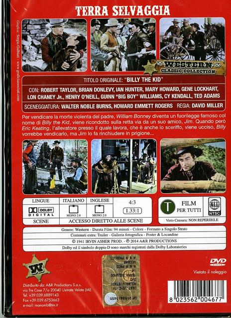 Terra selvaggia di David Miller - DVD - 2