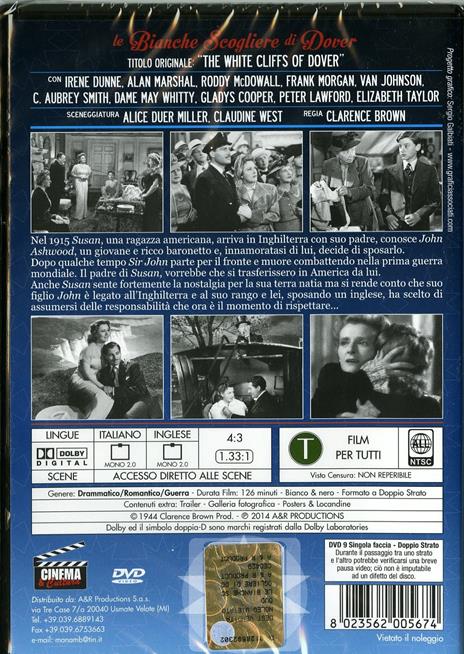Le bianche scogliere di Dover di Clarence Brown - DVD - 2
