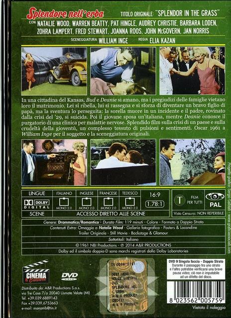 Splendore nell'erba di Elia Kazan - DVD - 2