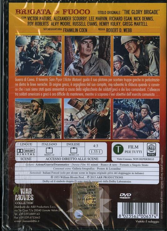 Brigata di fuoco di Robert D. Webb - DVD - 2