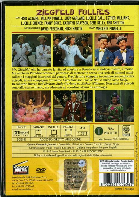 Ziegfeld Follies di Vincente Minnelli,George Sidney,Robert Lewis,Lemuel Ayers - DVD - 2